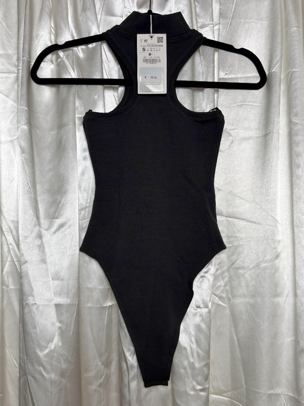 Zara Ribbed Halter High Neck Bodysuit - Picture 2 of 2